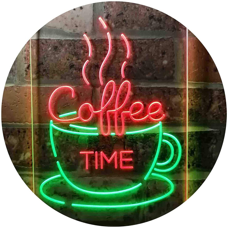 Coffee Time Cup Shop Cafe LED Light Sign - LED Gift Works