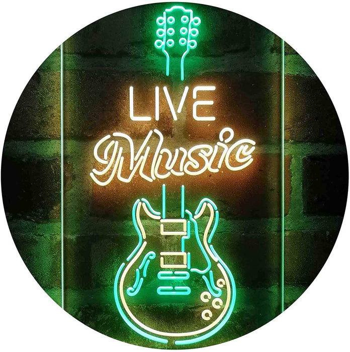 Live Music Electronic Guitar Lounge LED Light Sign - Way Up Gifts