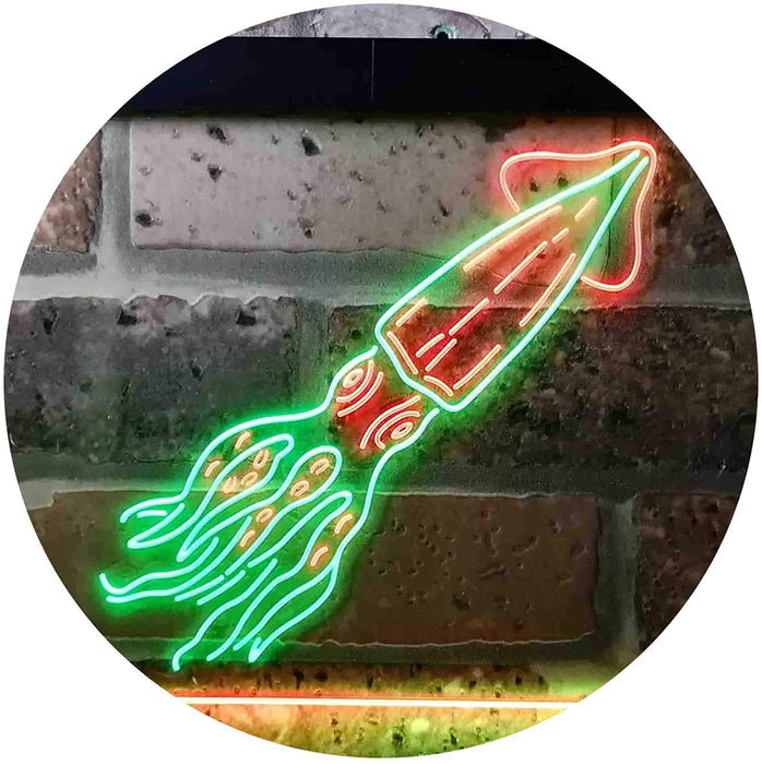 Squid Animal Ocean Display LED Light Sign - Way Up Gifts