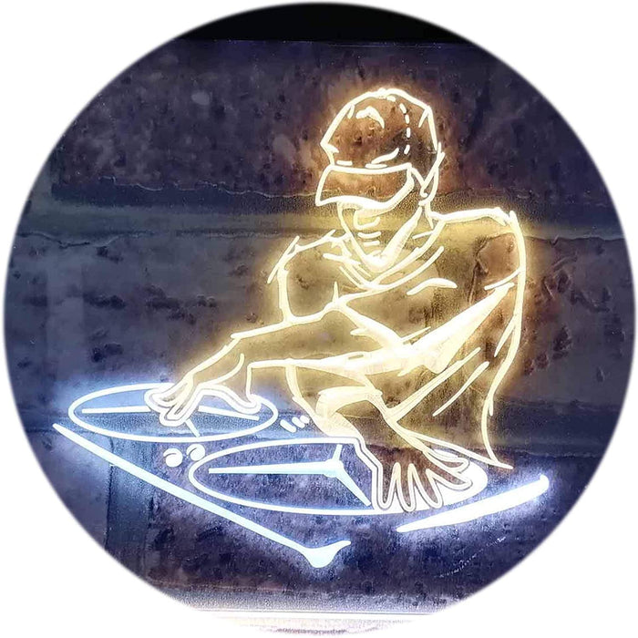 DJ Disc Jockey Disco Music Bar Beer LED Light Sign - Way Up Gifts