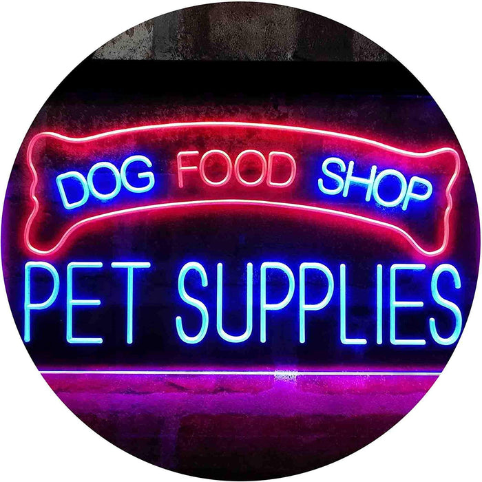 Dog Food Shop Pet Supplies LED Light Sign - Way Up Gifts