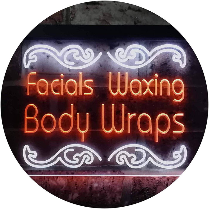 Facials Waxing Body Wraps LED Light Sign - Way Up Gifts