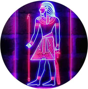 Egyptian Pyramids Ancient Egypt Menes Pharaoh LED Light Sign - LED Gift Works