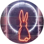 Rabbit Moon Window Display LED Light Sign - LED Gift Works