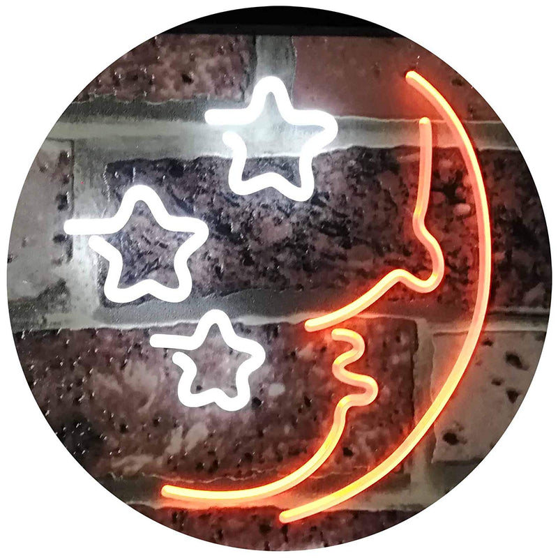 Moon & Stars Nightlight LED Light Sign - LED Gift Works