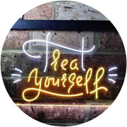Treat Yourself Girl Bedroom Decoration LED Light Sign - LED Gift Works