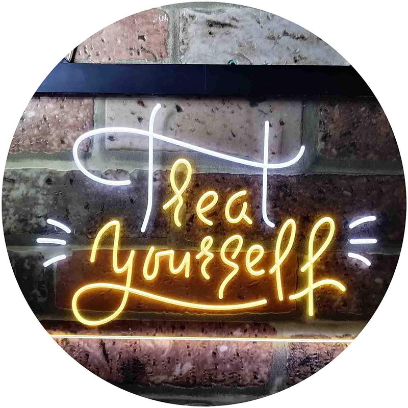 Treat Yourself Girl Bedroom Decoration LED Light Sign - LED Gift Works
