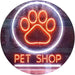 Paw Print Pet Shop LED Light Sign - Way Up Gifts