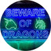 Beware of Dragon Kid Room Decoration LED Light Sign - Way Up Gifts