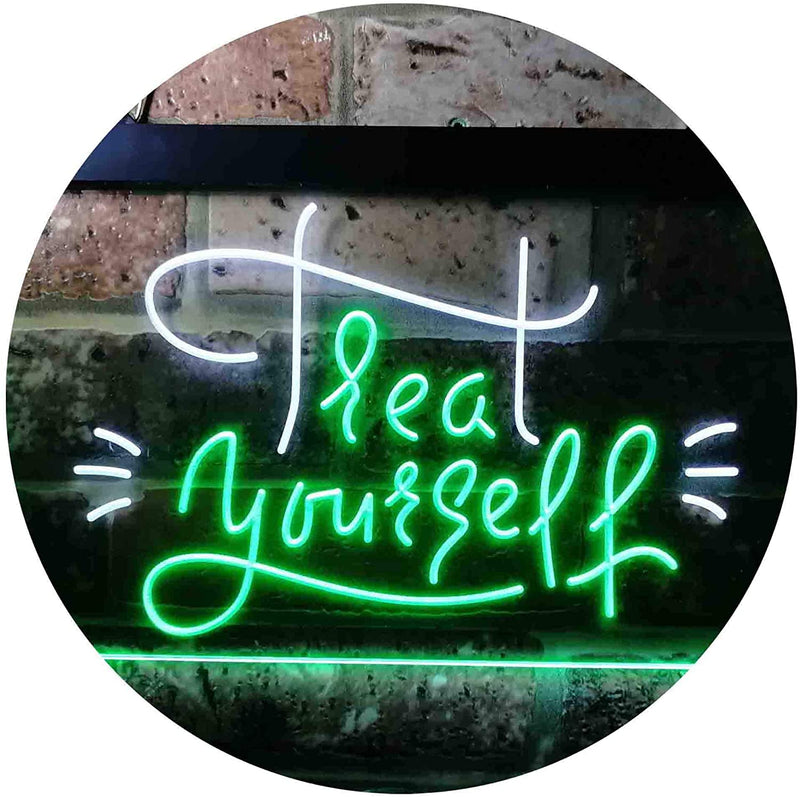 Treat Yourself Girl Bedroom Decoration LED Light Sign - LED Gift Works