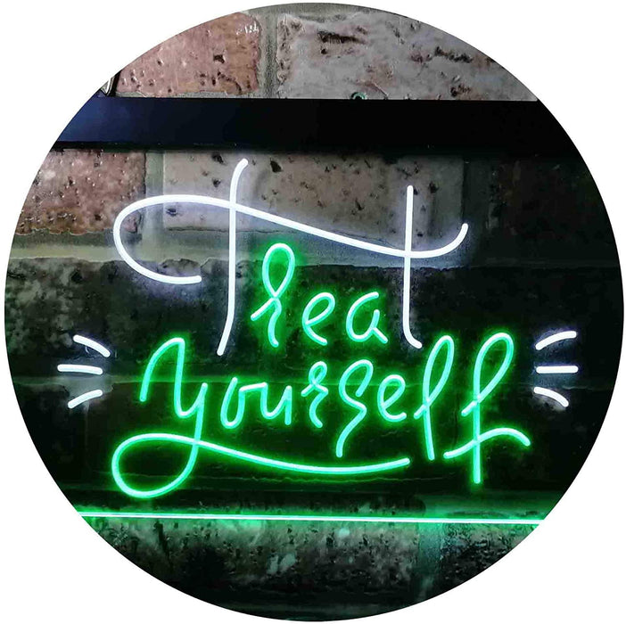 Treat Yourself Girl Bedroom Decoration LED Light Sign - Way Up Gifts