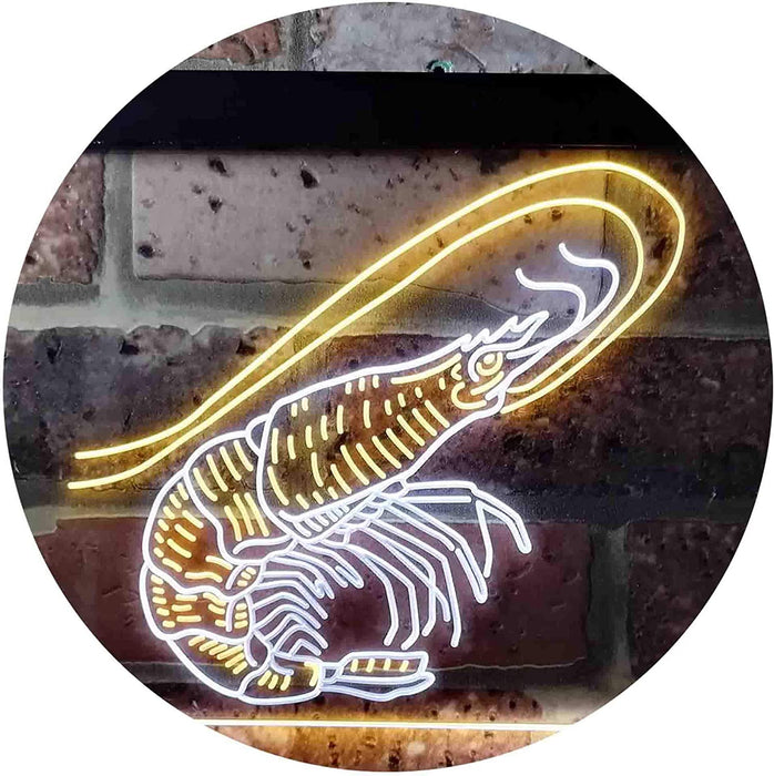 Shrimp Seafood Ocean Display LED Light Sign - Way Up Gifts