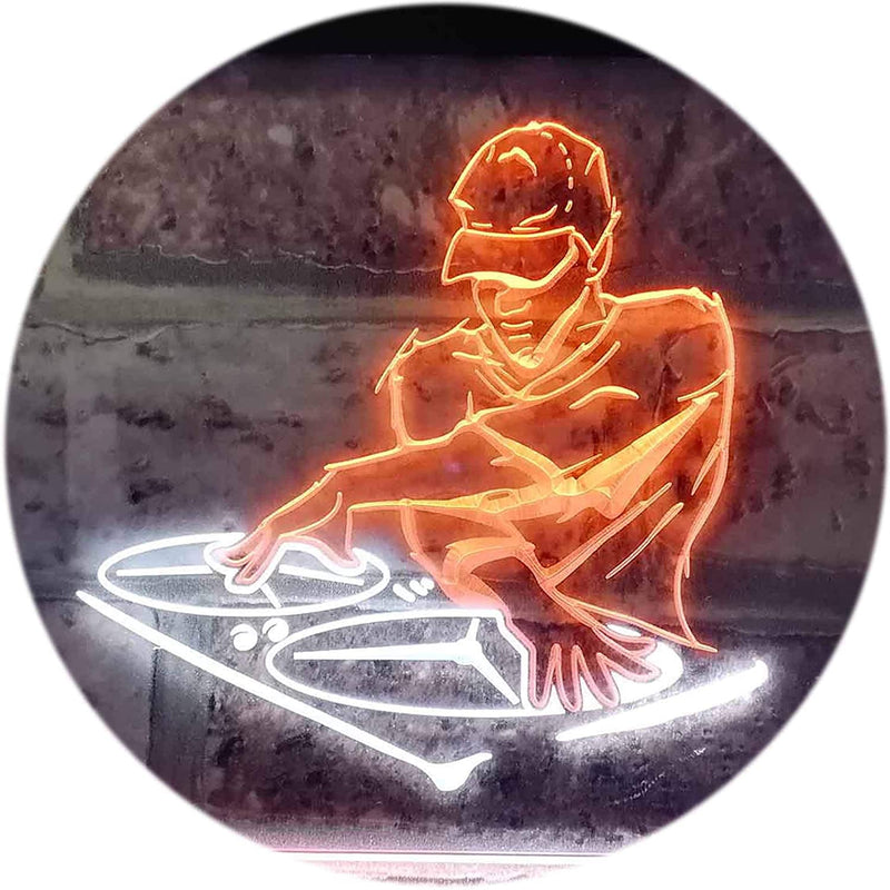 DJ Disc Jockey Disco Music Bar Beer LED Light Sign - LED Gift Works