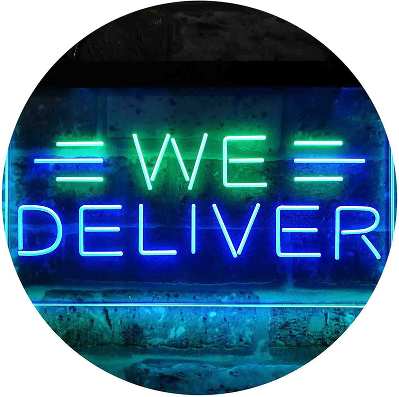 Restaurant Food Delivery We Deliver LED Light Sign - LED Gift Works