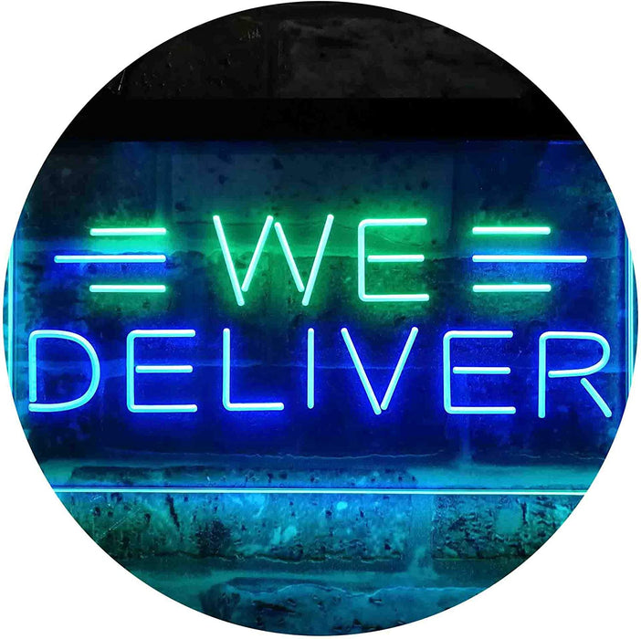 Restaurant Food Delivery We Deliver LED Light Sign - Way Up Gifts