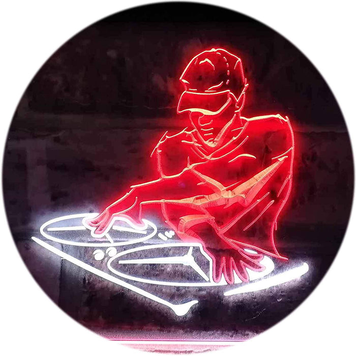 DJ Disc Jockey Disco Music Bar Beer LED Light Sign - Way Up Gifts