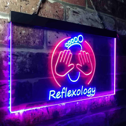 Foot Reflexology Massage LED Light Sign - LED Gift Works