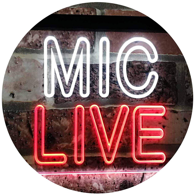 On Air Mic Live LED Light Sign - LED Gift Works