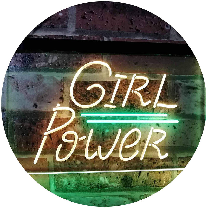 Girl Power LED Light Sign - LED Gift Works