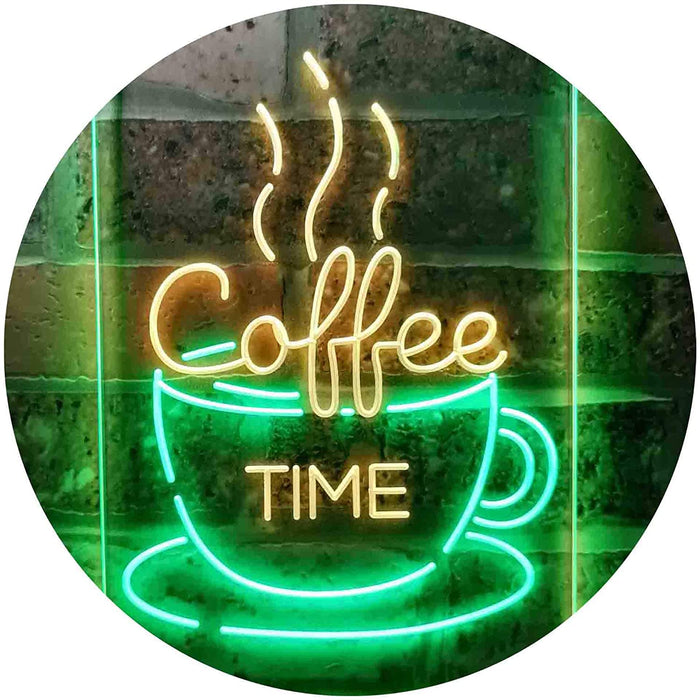 Coffee Time Cup Shop Cafe LED Light Sign - Way Up Gifts
