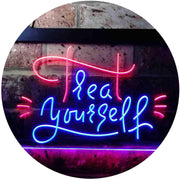 Treat Yourself Girl Bedroom Decoration LED Light Sign - LED Gift Works
