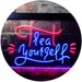 Treat Yourself Girl Bedroom Decoration LED Light Sign - Way Up Gifts