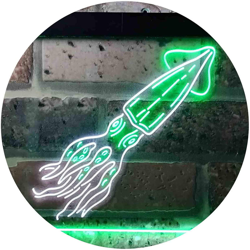 Squid Animal Ocean Display LED Light Sign - LED Gift Works