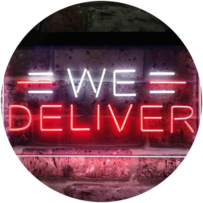 Restaurant Food Delivery We Deliver LED Light Sign - Way Up Gifts