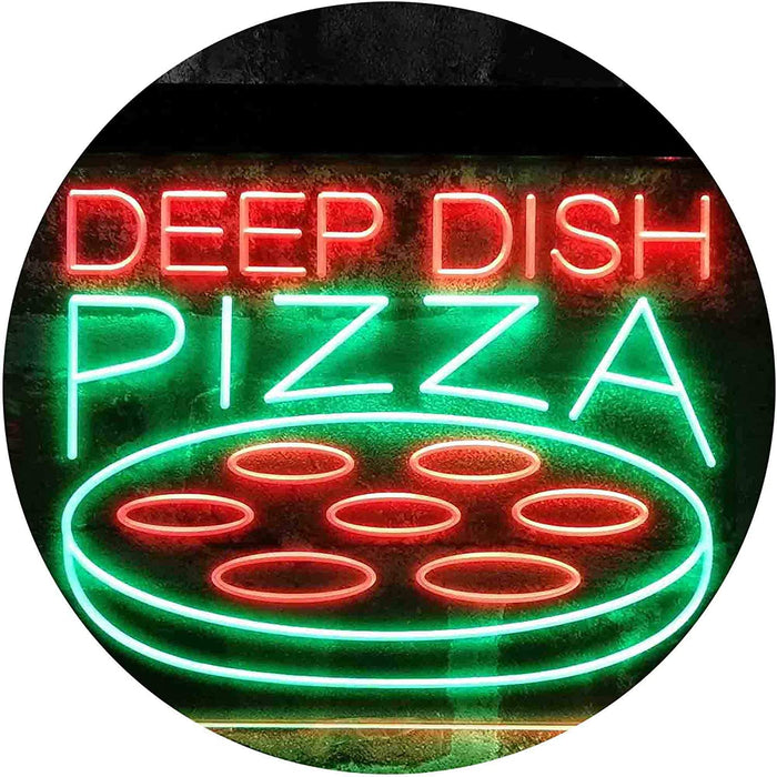 Deep Dish Pizza LED Light Sign - Way Up Gifts