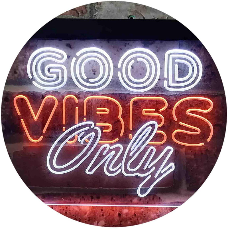 Good Vibes Only Party Room LED Light Sign - LED Gift Works