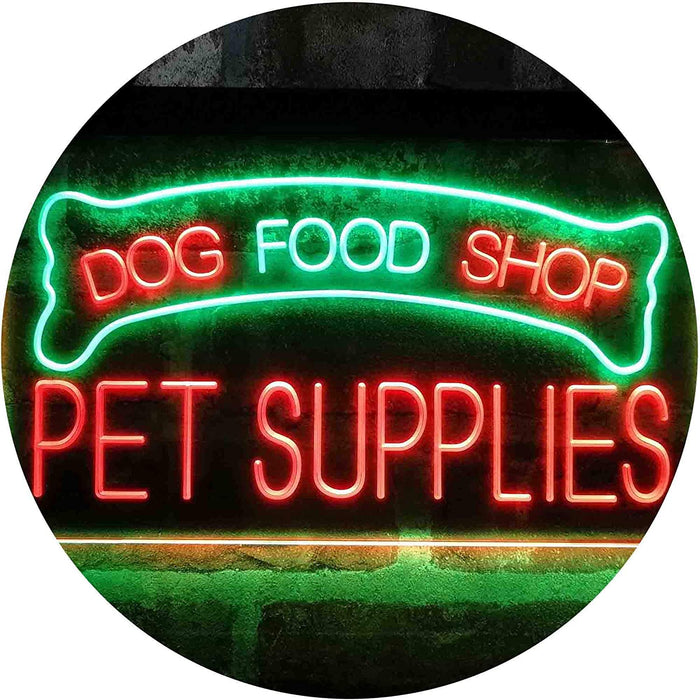 Dog Food Shop Pet Supplies LED Light Sign - Way Up Gifts
