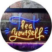 Treat Yourself Girl Bedroom Decoration LED Light Sign - LED Gift Works
