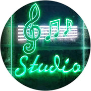 Music Notes Studio LED Light Sign - LED Gift Works