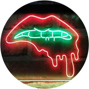 Biting Lip Bite Bleeding Art LED Light Sign - LED Gift Works