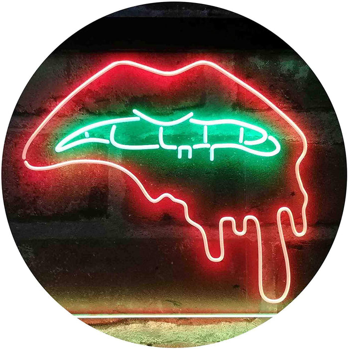 Biting Lip Bite Bleeding Art LED Light Sign - Way Up Gifts