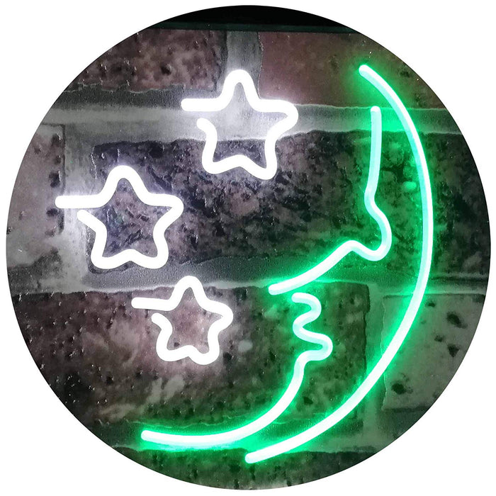 Moon & Stars Nightlight LED Light Sign - Way Up Gifts
