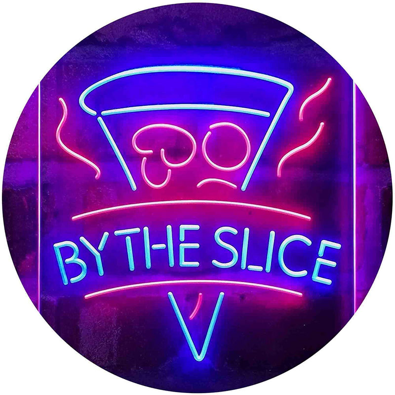 Pizza by The Slice LED Light Sign - LED Gift Works