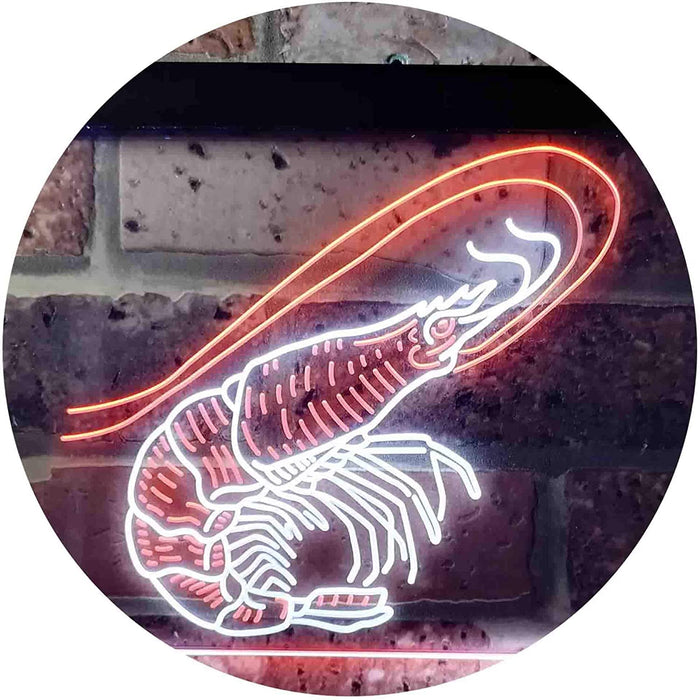 Shrimp Seafood Ocean Display LED Light Sign - Way Up Gifts