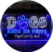 Humor Dogs Make Me Happy LED Light Sign - Way Up Gifts