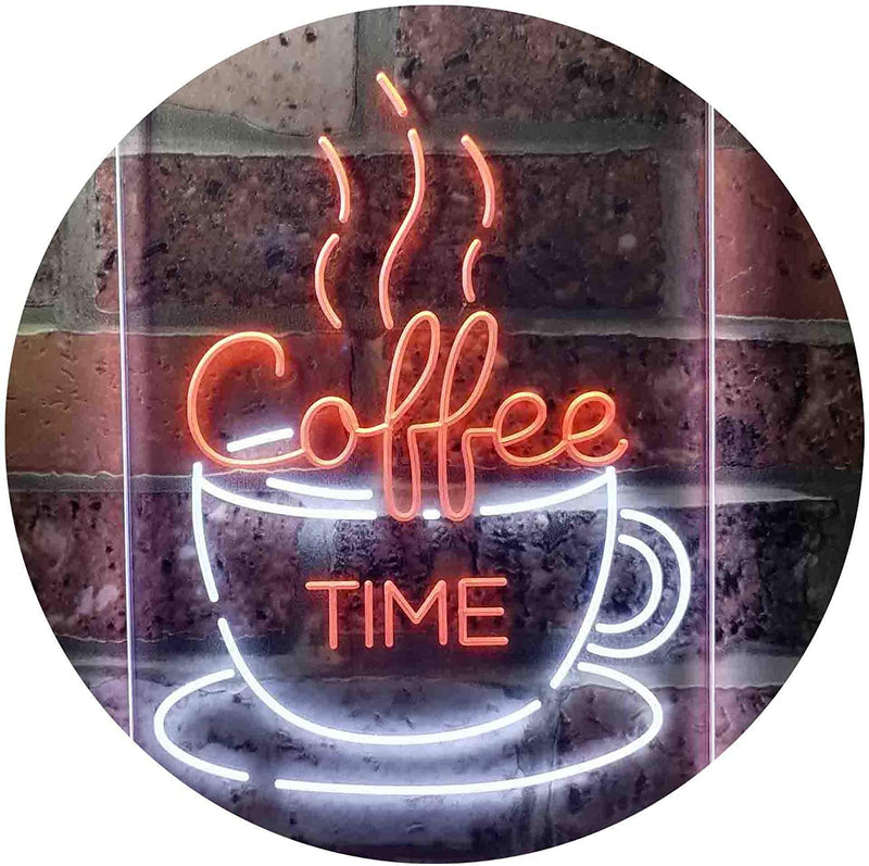 Coffee Time Cup Shop Cafe LED Light Sign - LED Gift Works