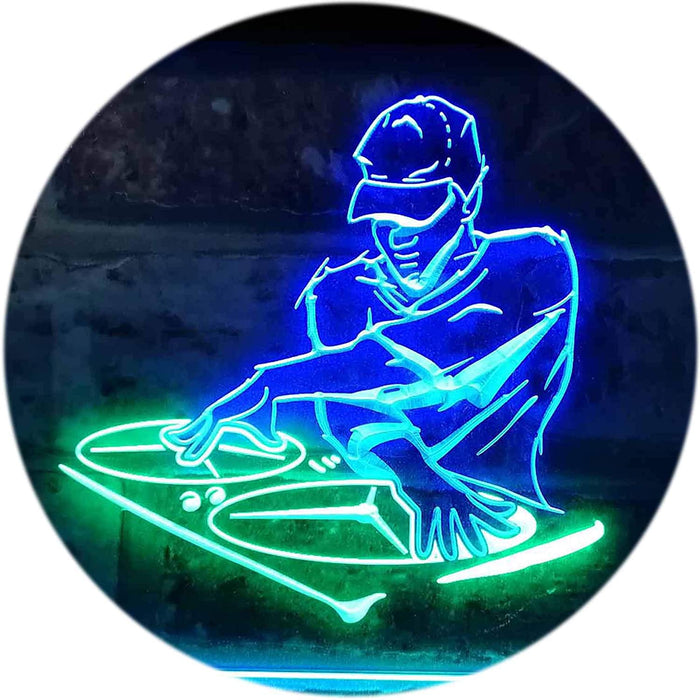 DJ Disc Jockey Disco Music Bar Beer LED Light Sign - Way Up Gifts