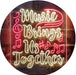 Musician Gift Music Brings Us Together Quote LED Light Sign - Way Up Gifts
