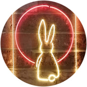 Rabbit Moon Window Display LED Light Sign - LED Gift Works