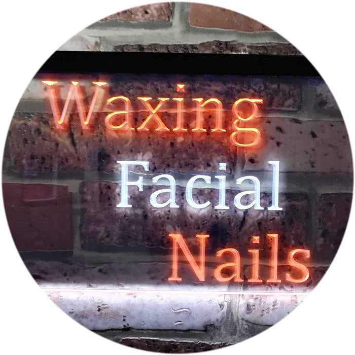 Waxing Facial Nails LED Light Sign - Way Up Gifts