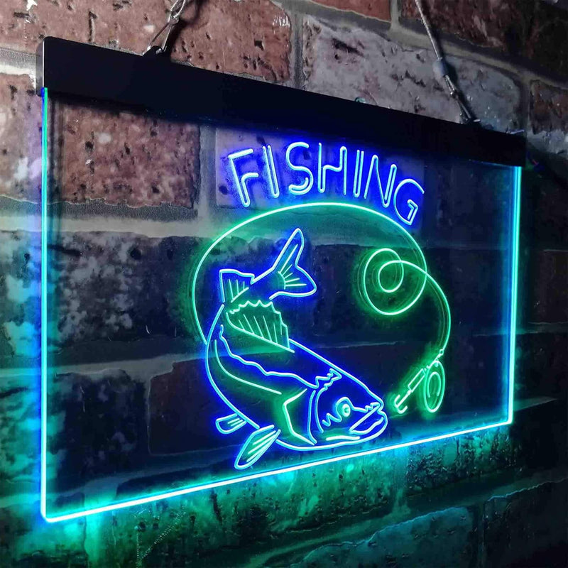 Fishing Camp Cabin LED Light Sign - LED Gift Works