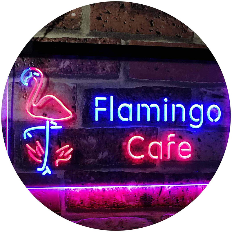 Flamingo Cafe LED Light Sign - LED Gift Works