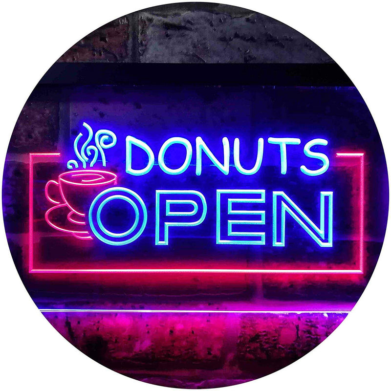 Donuts Open LED Light Sign - LED Gift Works