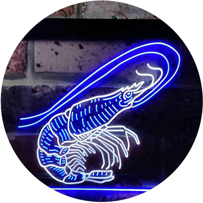 Shrimp Seafood Ocean Display LED Light Sign - Way Up Gifts