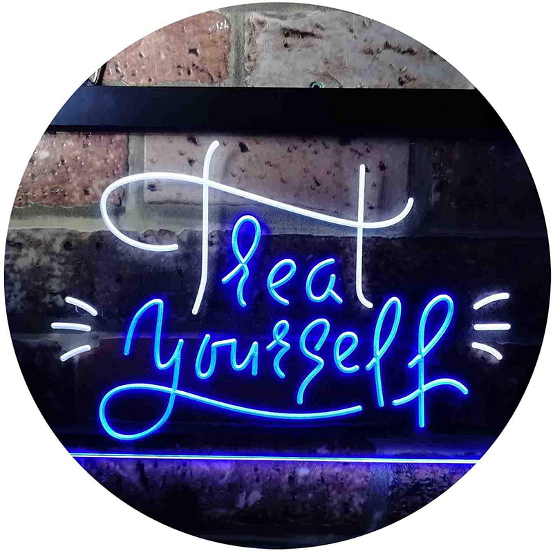 Treat Yourself Girl Bedroom Decoration LED Light Sign - LED Gift Works