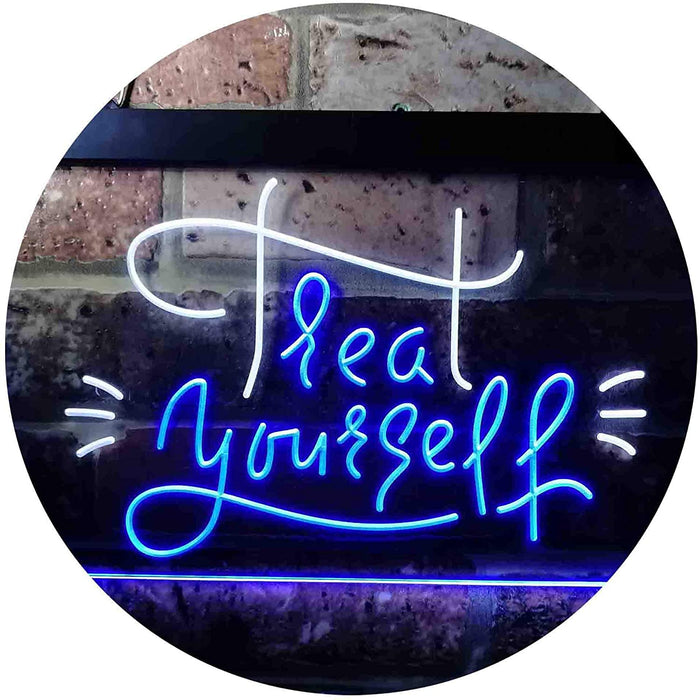 Treat Yourself Girl Bedroom Decoration LED Light Sign - Way Up Gifts